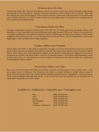 Play Grieg - Hautbois - GRIEG - Partition - Hautbois
